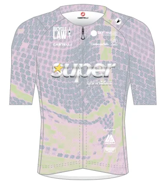 Front of the 2027 Super Sprinkles cycling jersey